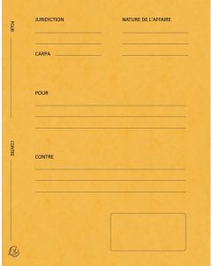 220109E Dossier de plaidoiries Exacompta Avocat Jaune