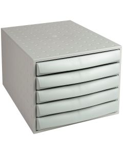 Caisson à 5 Tiroirs fermés - Gris lumière : EXACOMPTA Box Office image