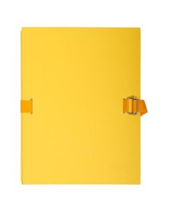 EXACOMPTA Chemises toilées à sangle - Jaune 223035E