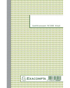 3248E Exacompta Lot de 10 manifolds : Quadrillés - Autocopiants Dupli - 210 x 135 mm