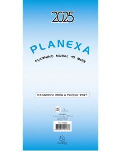 Calendrier mural dépliant 2025 - Planexa EXACOMPTA