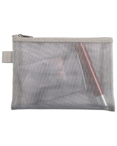 Pochettes en nylon à fermeture éclair - 170 x 120 mm - Argent EXACOMPTA Exemple