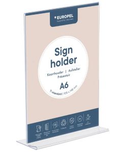 Présentoir de table droit - Portrait - A6 : EUROPEL image
