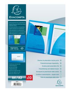 3967E EXACOMPTA : Chemise souple de présentation - Cristal