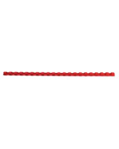 Baguettes de 21 anneaux - 10 mm - Rouge : GBC Lot de 100