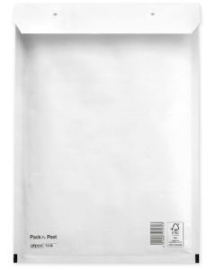 Pochettes d'expédition molletonnées - Blanc - 250 x 350 mm : MAIL MEDIA Lot de 100 Visuel