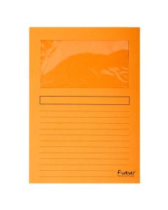 EXACOMPTA  50254E : chemises à fenêtre - Orange Forever