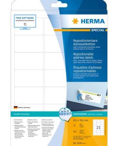 HERMA 5074 : Étiquettes adhésives blanches - Multi-usages - 63,5 x 38,1 mm