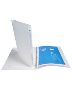 Classeur souple Chromaline - 4 anneaux de 15 mm - Incolore EXACOMPTA Exemple