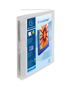 EXACOMPTA 51568E Classeurs personnalisables en PP Chromaline - Blanc