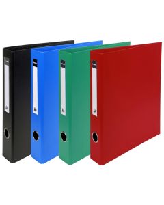 Classeur 4 anneaux en PVC - Dos de 60 mm - Assortiment de couleurs EXACOMPTA Photo