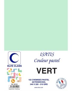Chemise pour dossier A4 - 210 g - Vert ELVE Isatis Lot de 102