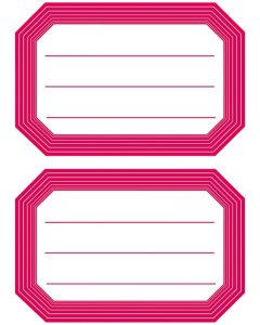 Etiquettes pour livres avec marge - 82 x 55 mm - Rouge HERMA Image
