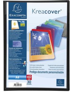 Protège-Documents Personnalisable de 60 Vues - Noir : EXACOMPTA Visuel