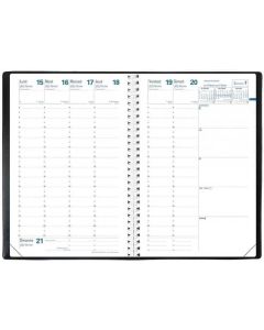 Agenda 2025 à spirale - Affaires S - 100 x 150 mm - Noir : QUO VADIS image