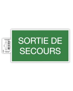 Panneau adhésif - Sortie de Secours EXACOMPTA