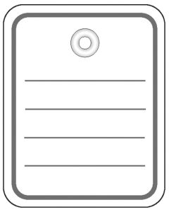 Etiquettes de prix à trou avec fil - 40 x 50 mm - Blanc HERMA Lot de 1000