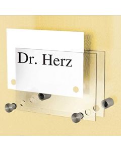 Plaque de Porte murale A6 - 105 x 48 mm : KERKMANN Visuel