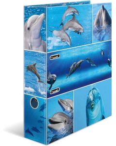 Classeur à levier - Dauphins - Dos de 70 mm : HERMA Animaux Image