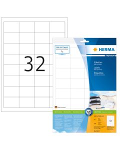 Étiquettes adhésives blanches - 48,3 x 33,8 mm Herma 8643