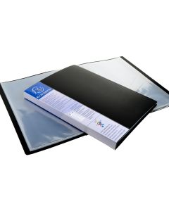 88301E Protège-documents de 60 vues - Noir EXACOMPTA Ouvert