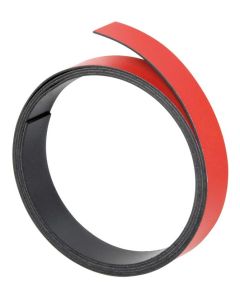 Bande magnétique - 20 mm x 1 m - Rouge FRANKEN