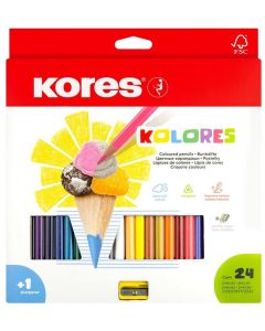 Étui de 24 Crayons de couleur Kolores KORES
