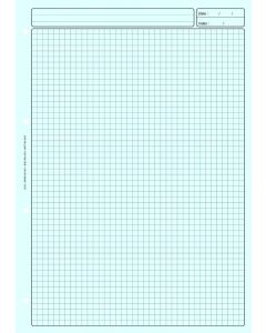 BLOC DE REVISION COMPTABLE :  Feuille Quadrillée A4 Bleu ELVE 2612