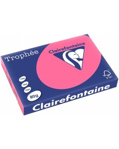 Ramette de papier Trophée de 500 feuilles A3 - Rose Fuchsia : CLAIREFONTAINE Modèle