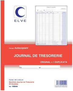 Photo TRESORERIE - Carnet autocopiant Dupli - 297 x 235 mm ELVE 