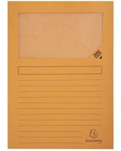 Lot de 100 Chemises à fenêtre - Orange : EXACOMPTA Forever Image