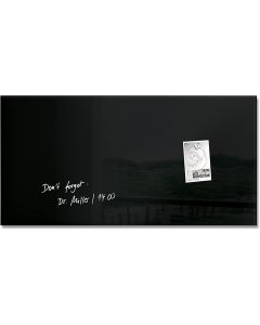 SIGEL : Tableau magnétique en verre - 910 x 460 mm - GL145 - Noir