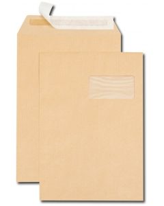 Pochettes Kraft à soufflet 30 mm avec fenêtre - 229 x 324 mm : GPV Lot de 250 Visuel
