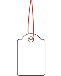 HERMA  : Lot de 1000 étiquettes à trou et ficelle 6902 - 15 x 24 mm (Affichage de prix)