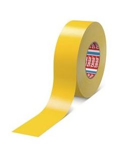 Photo TESA : Ruban adhésif jaune en vinyle - 50 mm x 50 m