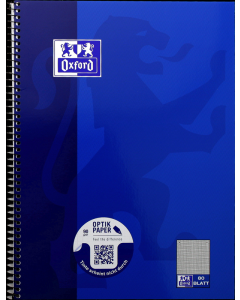 Photo OXFORD : Cahier à spirale - 160 pages quadrillées A4+ 100050358