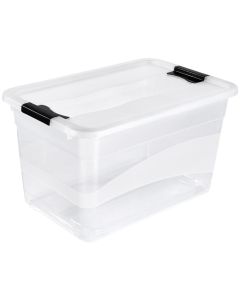 Photo Boite de rangement à couvercle - 52 litres - Transparent KEEEPER Cornelia