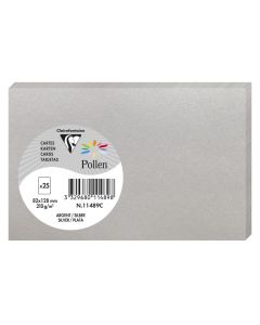 Photo Carte en papier POLLEN  82 x 128 mm - Argent (Carterie et loisirs créatifs) 11489C 