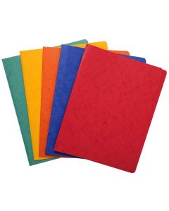 Chemise à dos rainé A4 Lustro carte - Assortiment de couleurs Exacompta 11500H