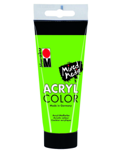 Photo Peinture acrylique mat Vert feuille - MARABU AcrylColor  de 100 ml