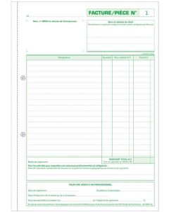 13291E Auto-entrepreneur : Facture - Carnet autocopiant Dupli