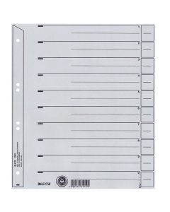 Photo Intercalaires en carton - 240 x 300 mm - Gris : LEITZ Lot de 25 - 1650-30-85