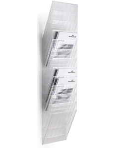 Photo Set de porte-brochures mural - 12 compartiments A4 - Transparent : DURABLE Flexiboxx 12 1709763400