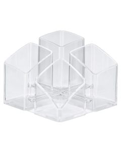 Photo Pot à crayons 4 compartiments - SCALA - Incolore : HAN 17450-23