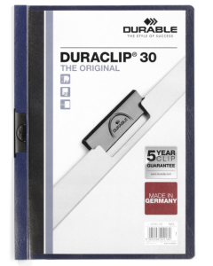 Photo Chemise de présentation A4 à clip - Bleu nuit (DURABLE 2200-28)