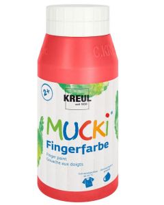 Photo Peinture aux doigts MUCKI - 750 ml - Rouge KREUL 23205 Application