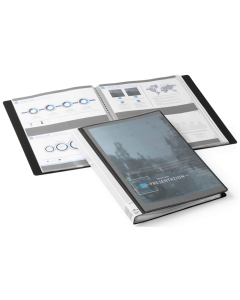 Photo Protège-documents A4 personnalisable de 80 vues - Noir DURABLE Duralook Plus