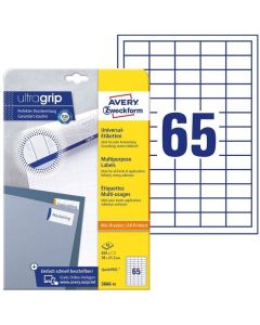 Photo Étiquettes adhésives - 38 x 21,2 mm - Blanc AVERY Office and Home