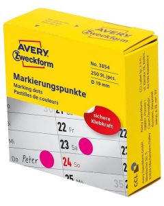 Photo Pastilles adhésives rondes 19 mm - Magenta AVERY