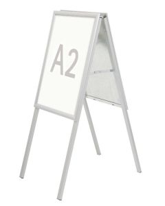 Photo Tréteau d'affichage public A2 - 465 x 1010 mm - Argent : MAUL 66312-08